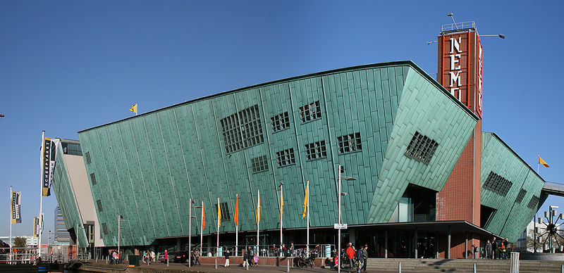 NEMO science museum, Amsterdam, part of the largest science centre in the Netherlands. Credit S Sepp, Creative Commons. 