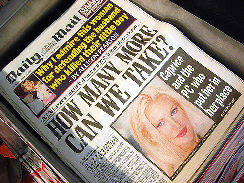 Daily Mail newspaper, 23 August 2006. The headline was repeated in August 2015. Credit - Gideon/Flickr.com