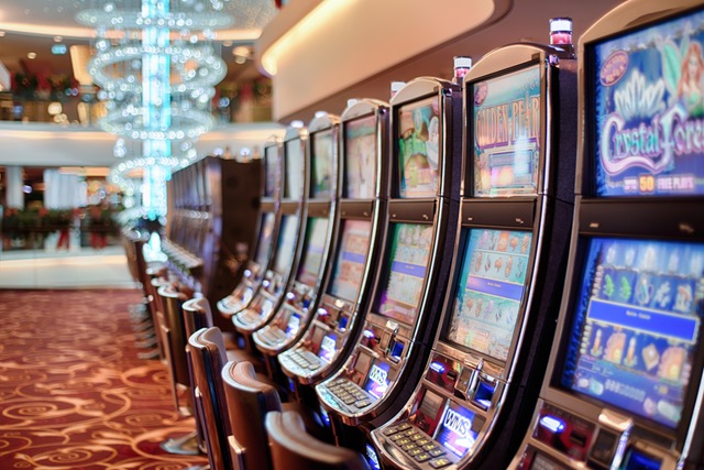 Image of electronic gambling machines.