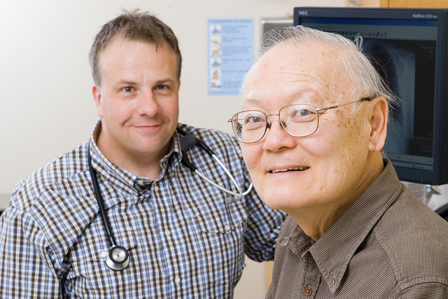 Image of Doctor and patient